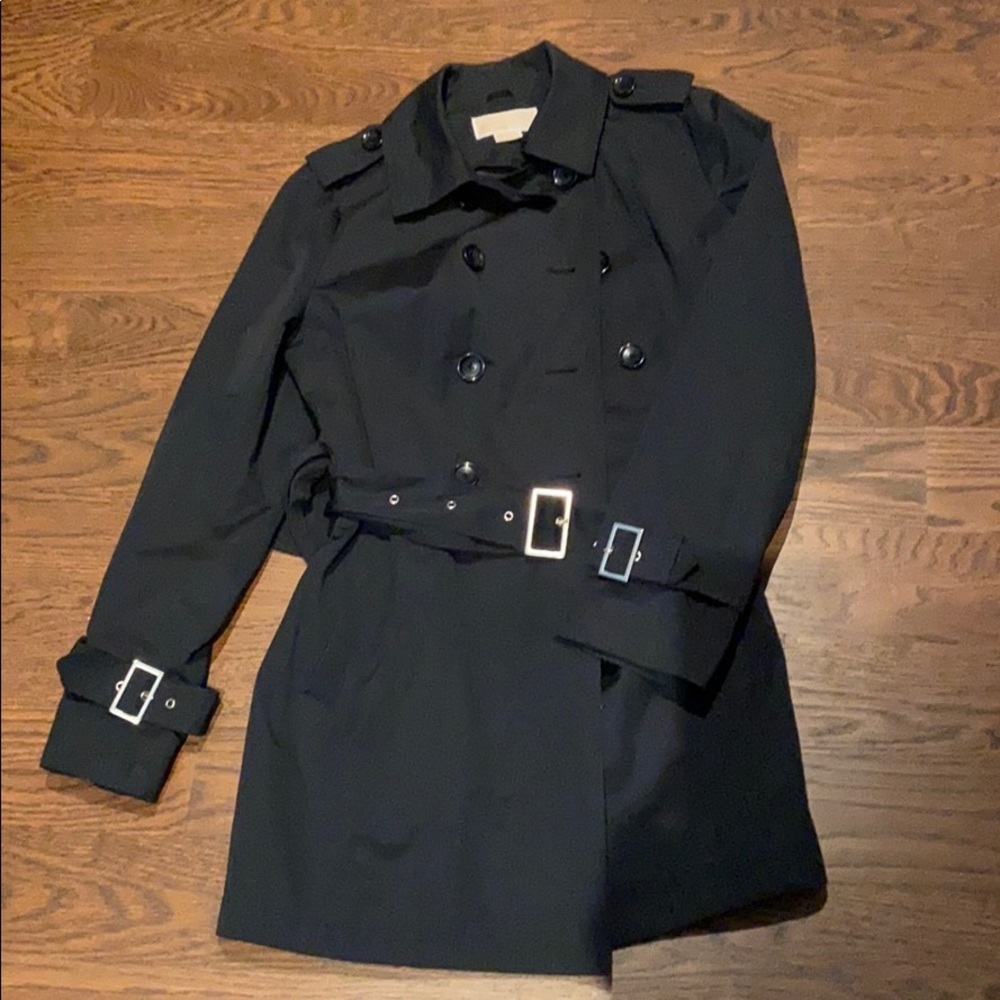 Michael by Michael Kors black raincoat